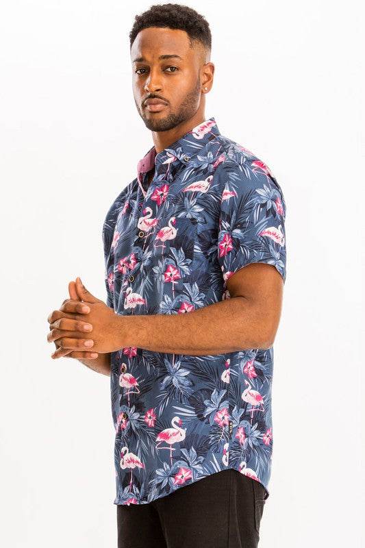PRINT HAWAIIAN SHIRT