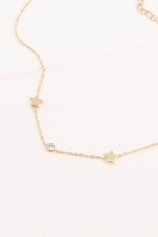 Starry Eyed Rhinestone Anklet