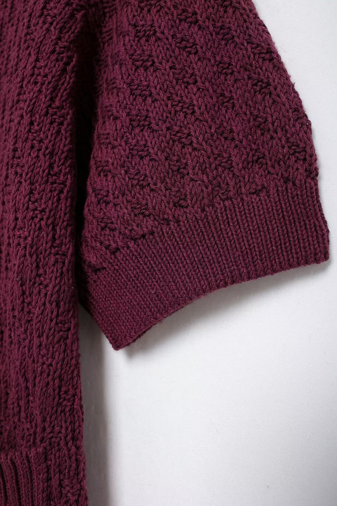Autumn Women Street Jewelry Button Decoration Knitted Coat