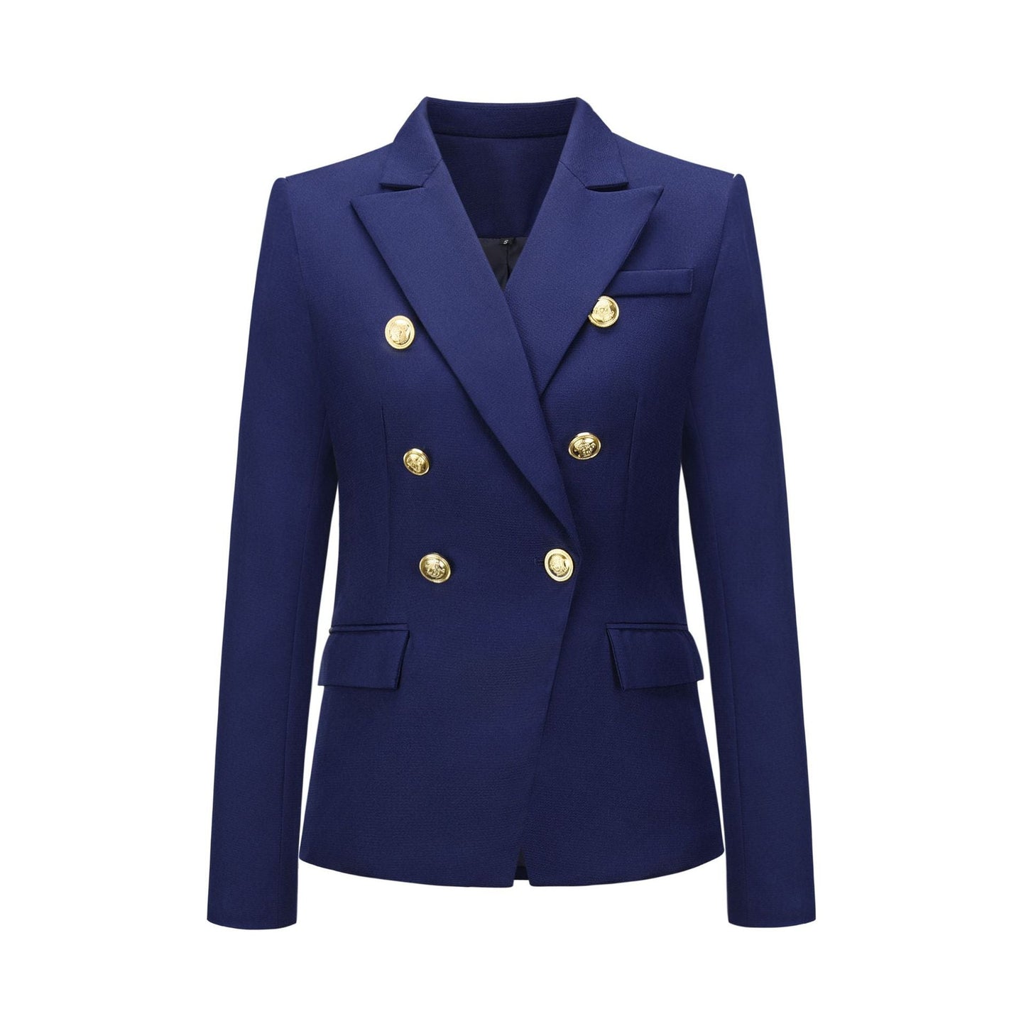 New Women Clothes Coat Autumn Winter Small Houndstooth Fashion Short Double Breasted Coat Blazer
