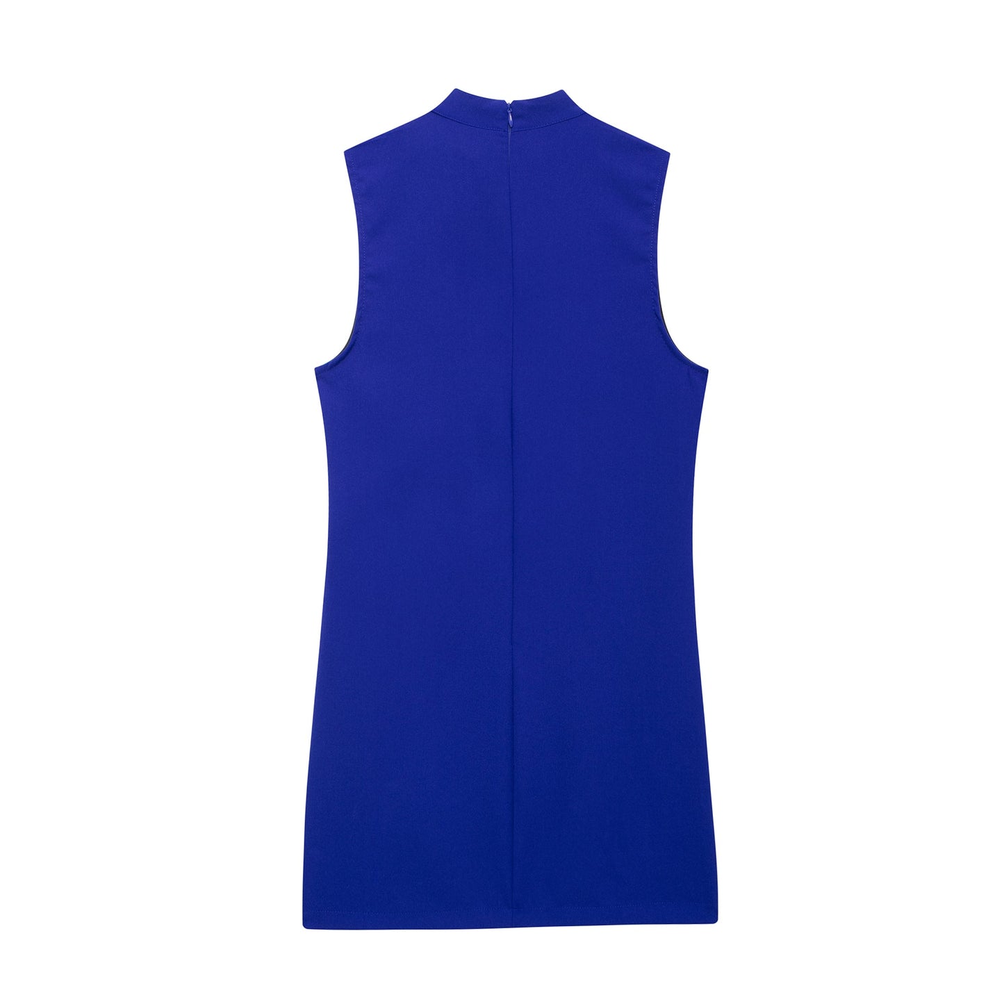 Fall Women Clothing Casual Simple Short Sleeveless Dress