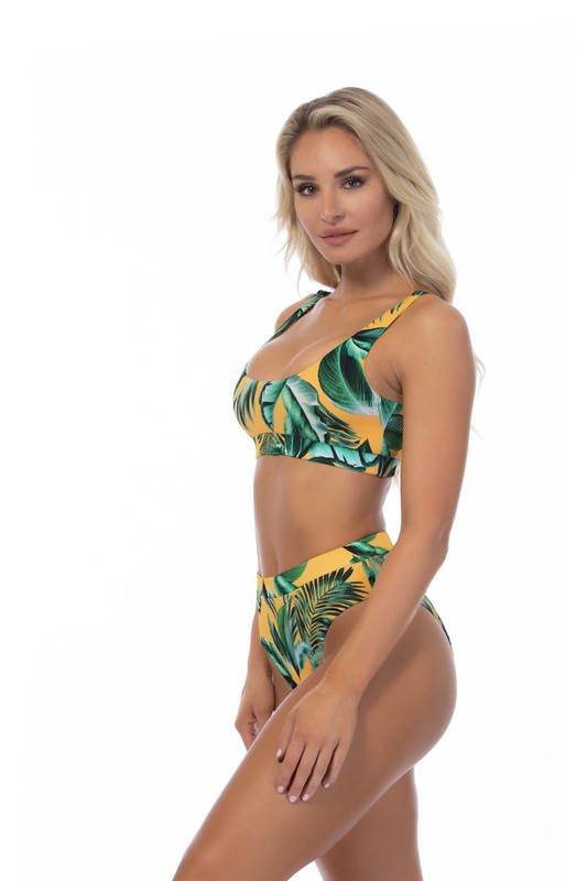 RIBBED ELASTIC BAND BIKINI SET