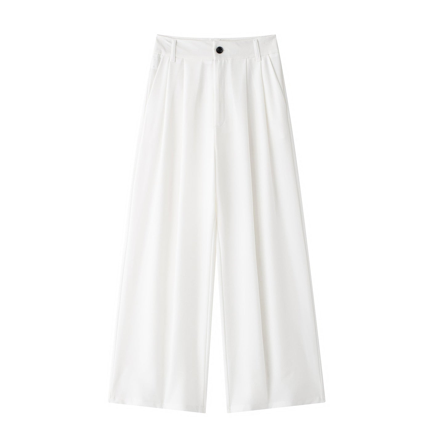Women Wide Pleated Elegant All Match Casual Culottes