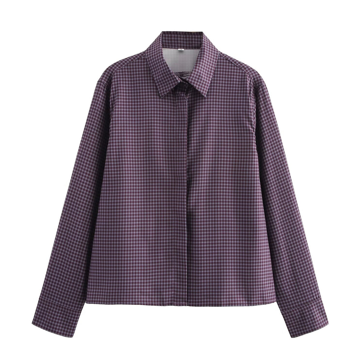 Winter Women Clothing Street Casual Top Plaid Shirt