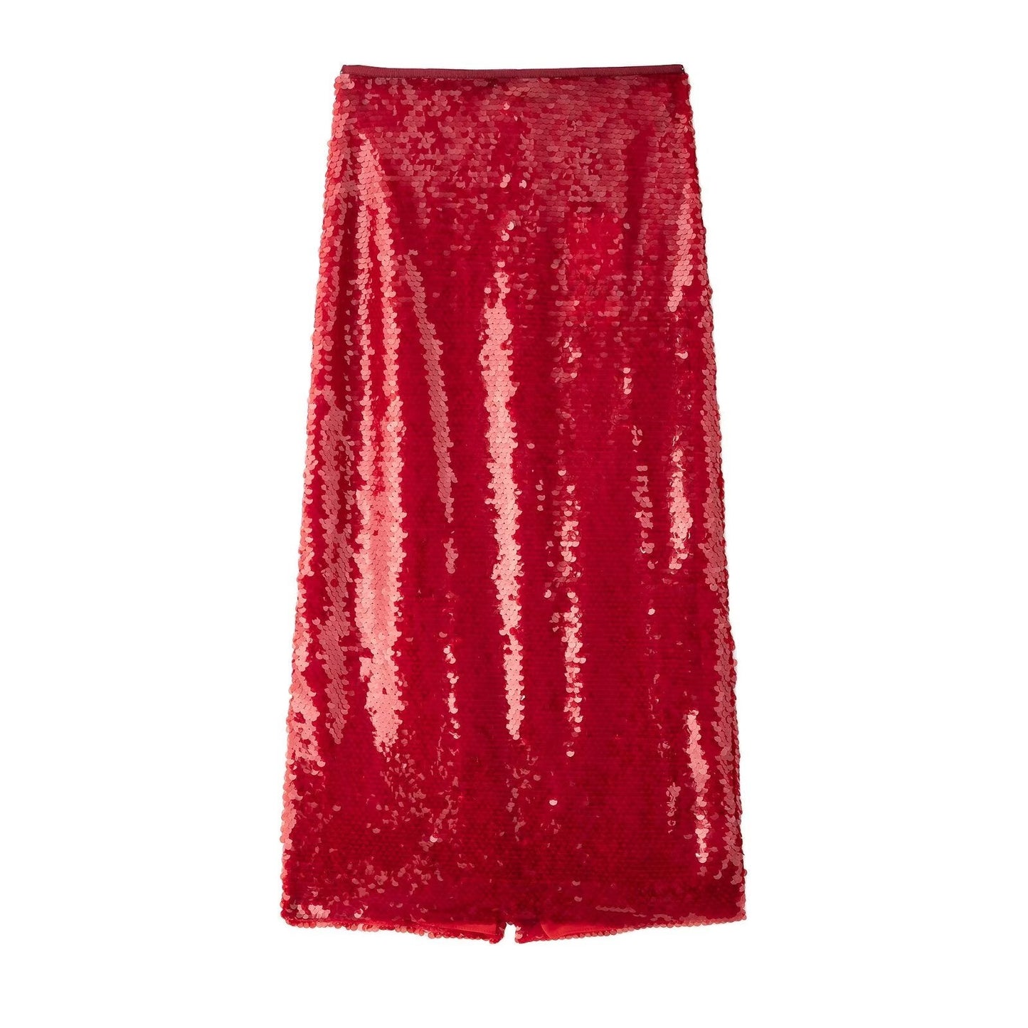 Summer French Lightly Mature Personality Beads Decoration Midi Skirt