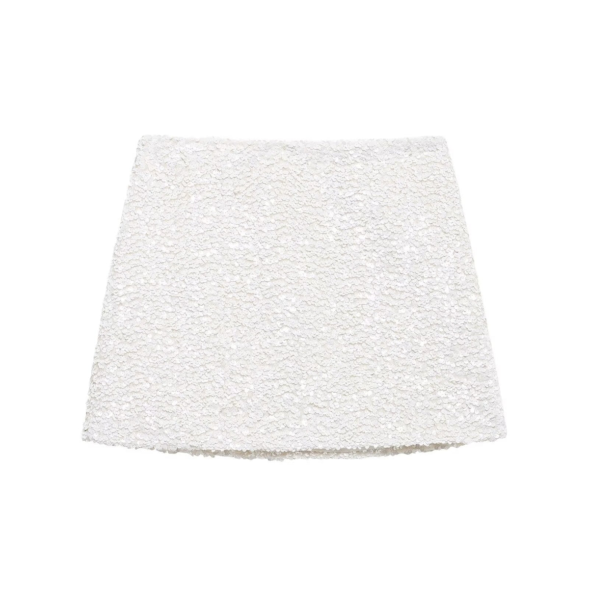 Winter Women Clothing Fashionable Simple Beads Decoration A line Short Skirt
