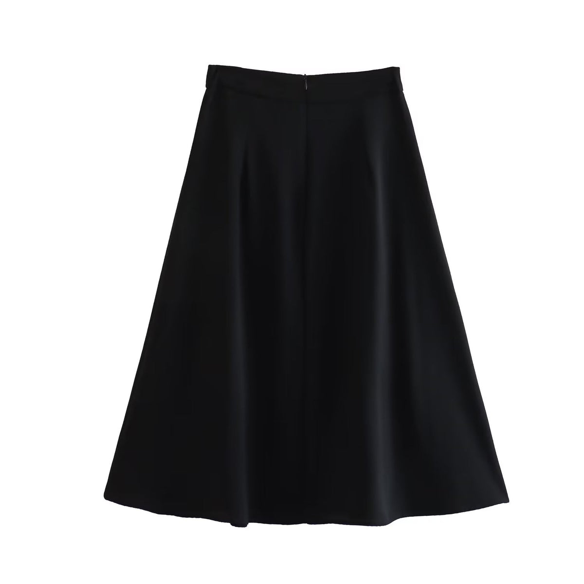 Double Breasted Skirt Women Clothing Summer Version Show Thin Black