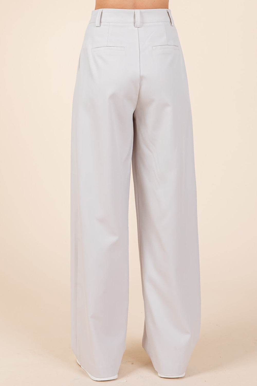 Mittoshop Pintuck Detail High Rise Pants
