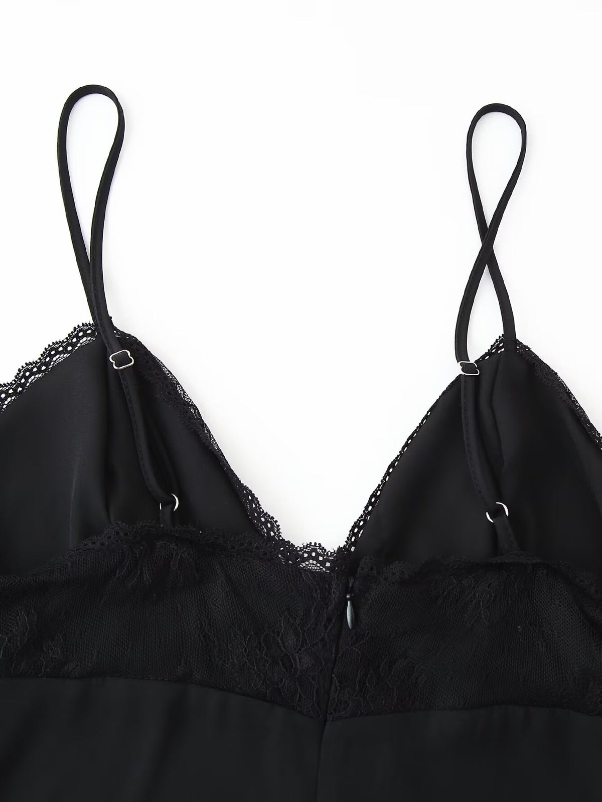 Spring Summer Sexy Halter Backless Lace V neck Patchwork Suspender