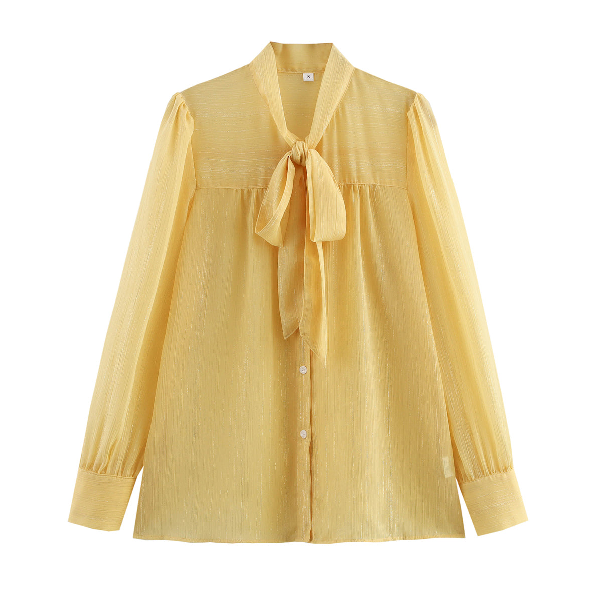 Spring Casual V neck Lace up Lightweight Elegant Shirt Top Women