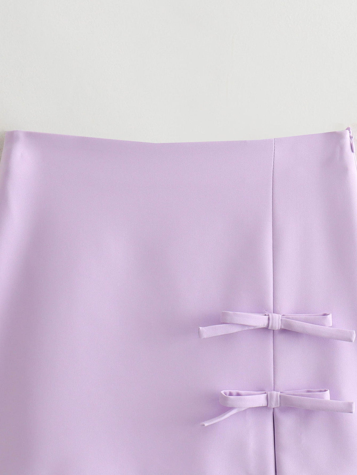 Summer Women Clothing Bowknot Decoration Split Skirt Women