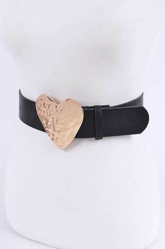 Plus Size Hammer Heart Buckle Belt