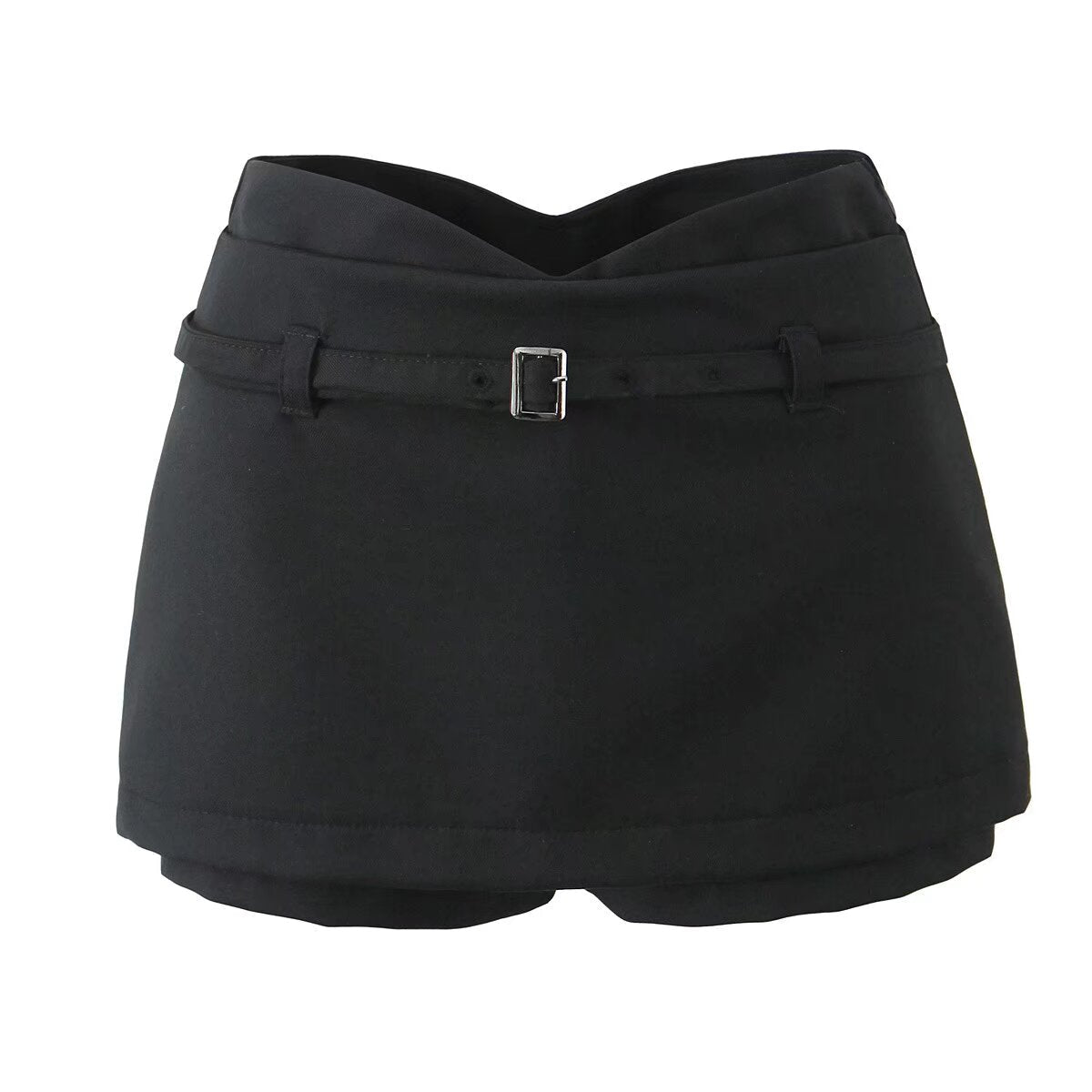 Sexy V Waist Skirt Low Waist Anti Exposure Sheath A line Skirt Pants