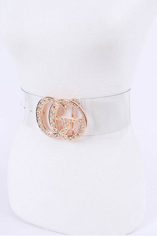 Crystal Logo Clear PVC Belt
