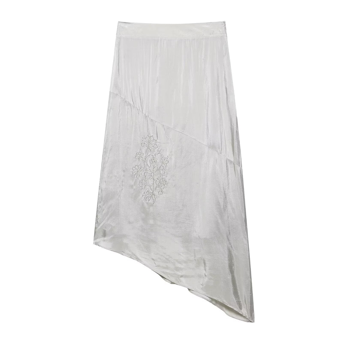 Spring Women Clothing Pocket Embroidery Skirt
