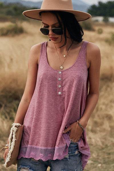 Lace tank top