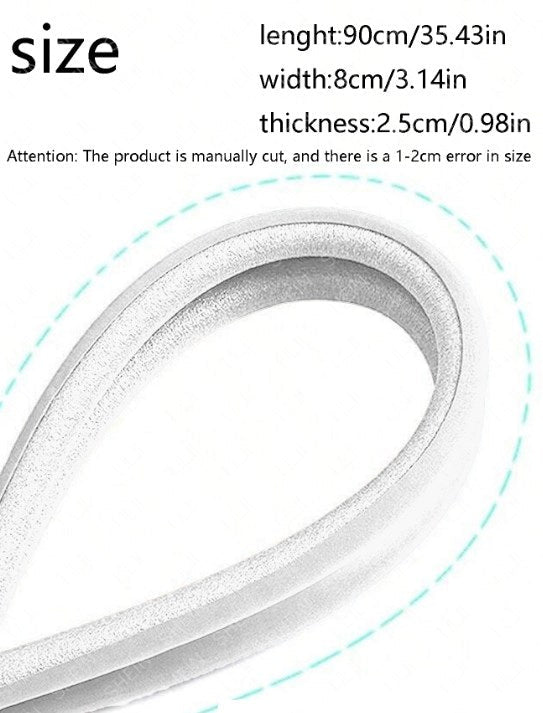 Sound insulation and wind proof door opening strips-White-1 pack