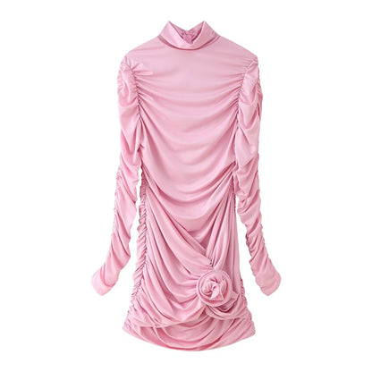 Spring Summer Sexy Slim Fit Ruffle Hip Dress