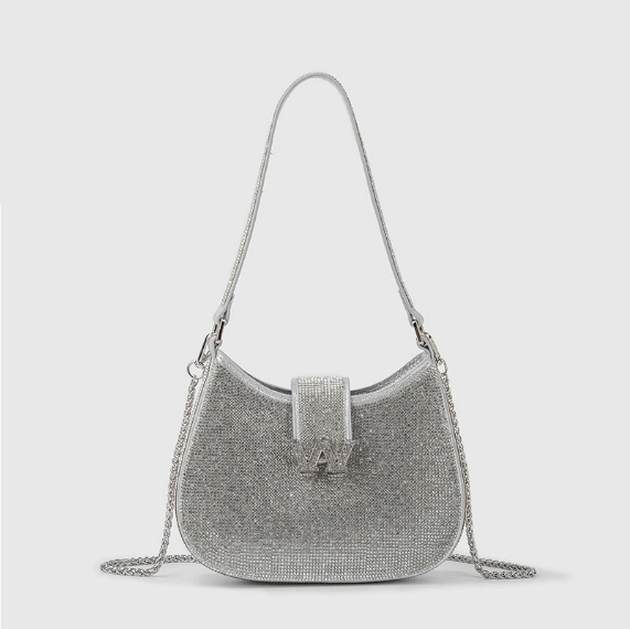Rhinestone Encrusted Chain Bags Women Internet Celebrity W Rhinestone Handbag Shoulder Underarm Bag