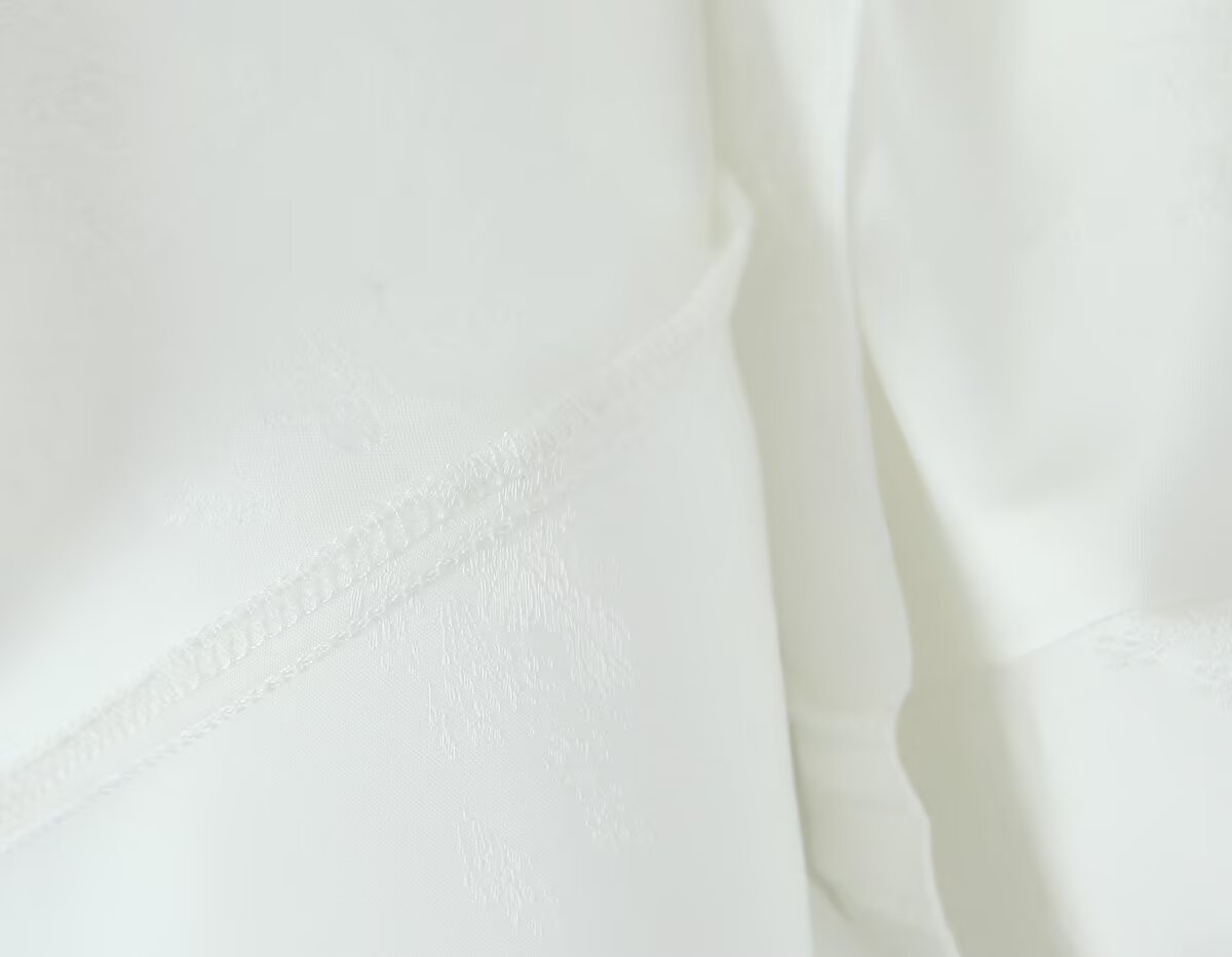 Women Clothing Western French Jacquard Satin Skirt