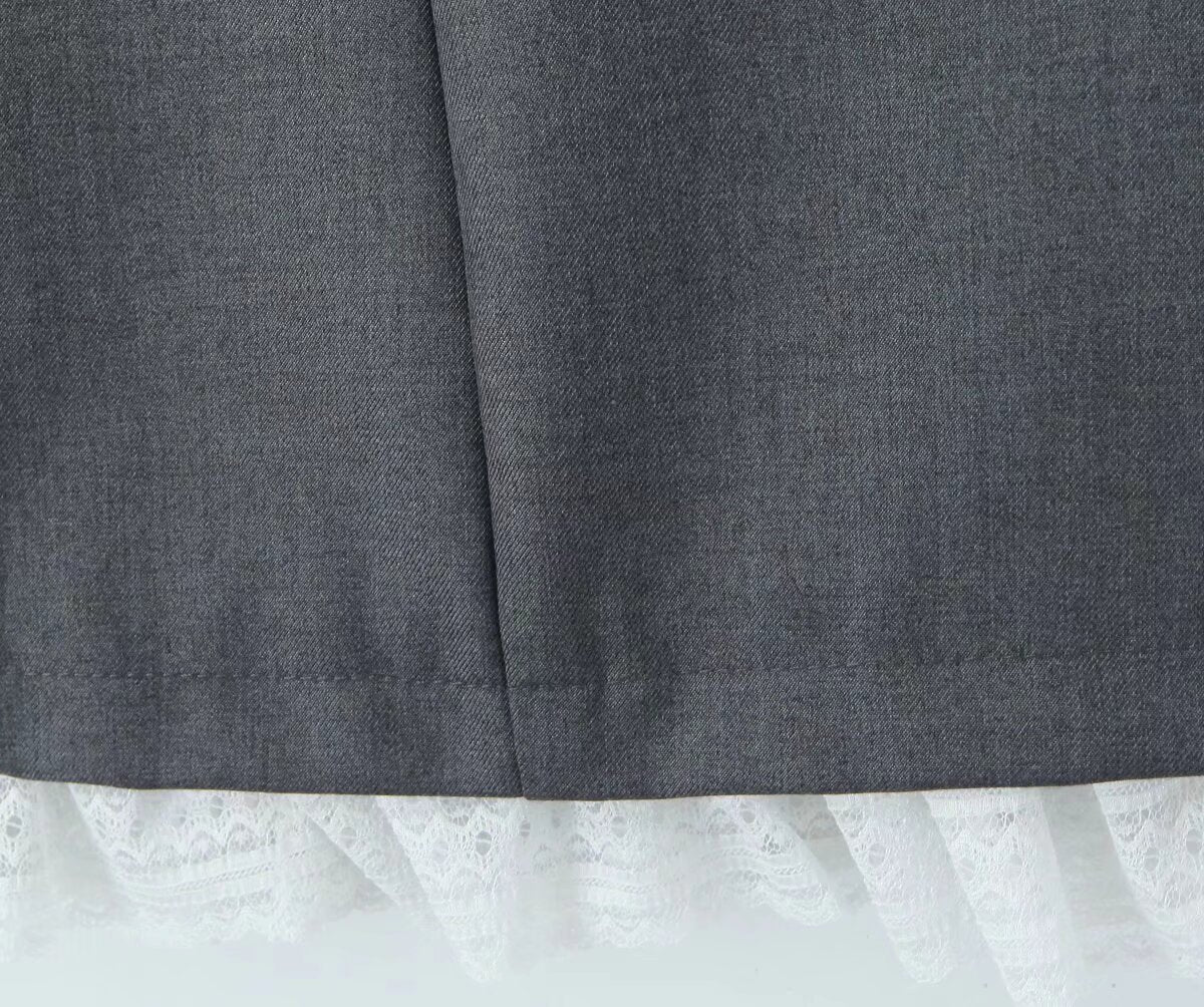 Women Clothing Classic Lace Stitching Bud Skirt Pettiskirt