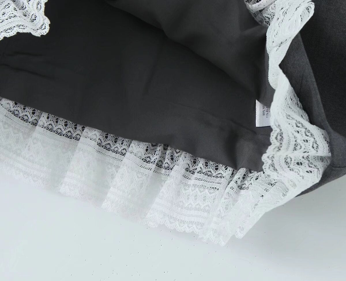 Women Clothing Classic Lace Stitching Bud Skirt Pettiskirt