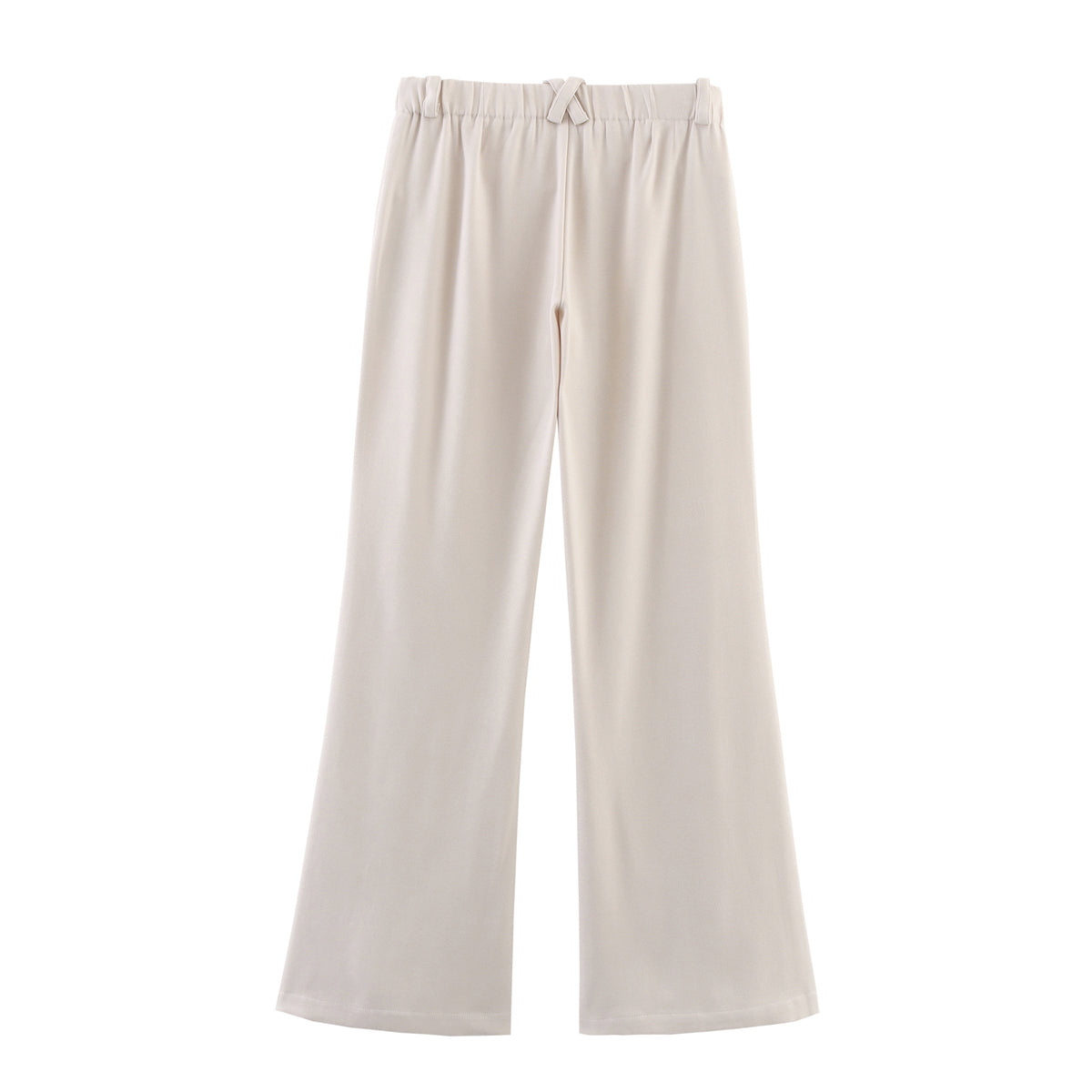 Plant Floral Hollow Out Cutout Laser Positioning Embroidery Low Waist Bell Bottom Pants