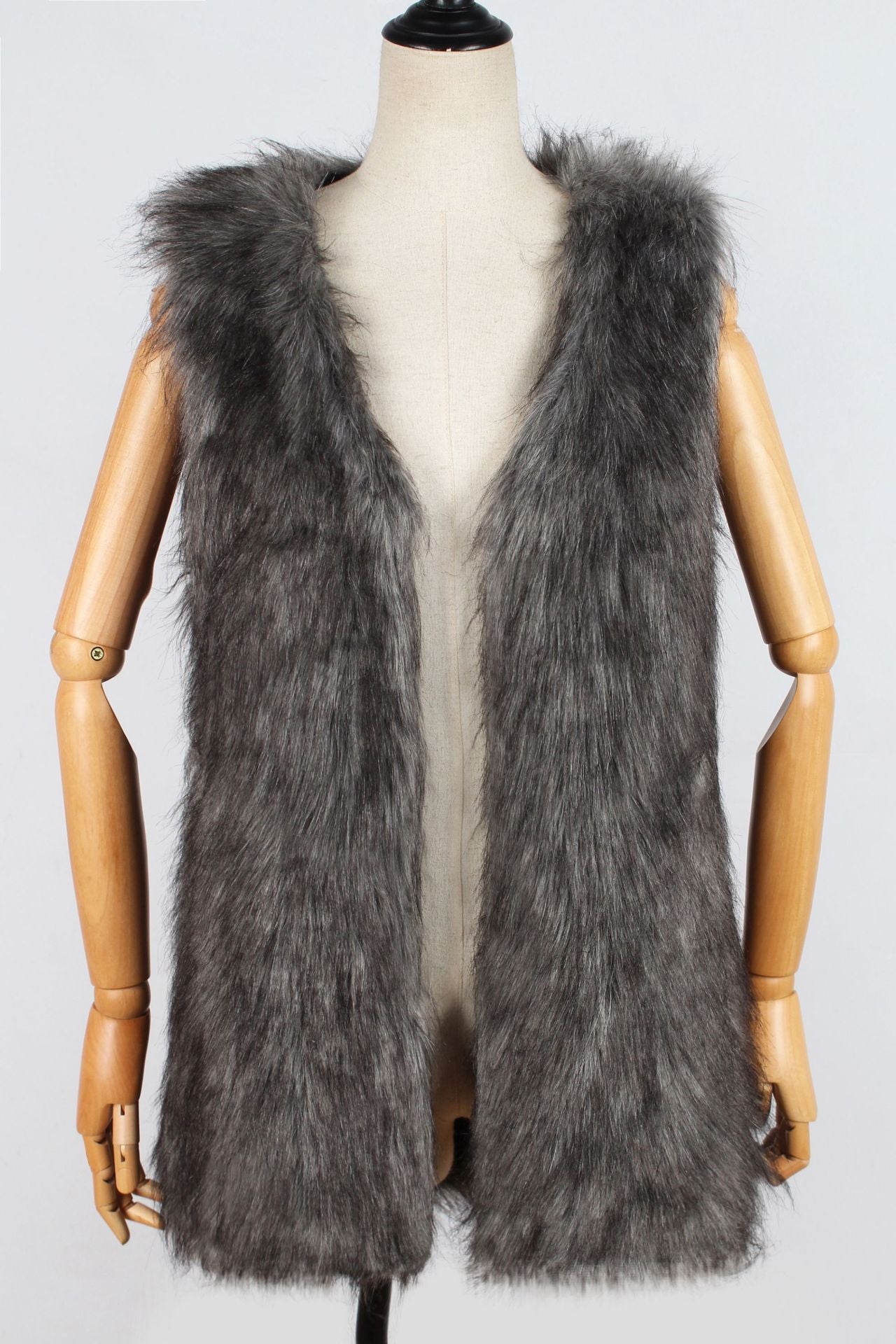 Autumn Winter Faux Fur Sleeveless Top Vest Women Vest Trendy All Matching