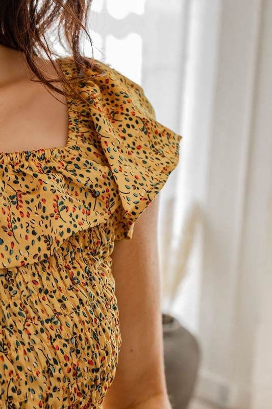 Cassia Ruffle Mini Dress