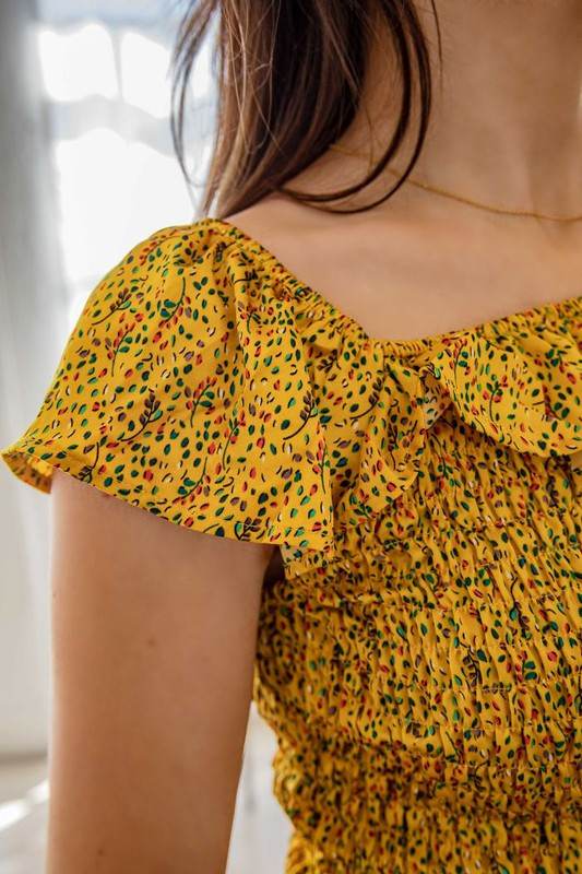 Cassia Ruffle Mini Dress