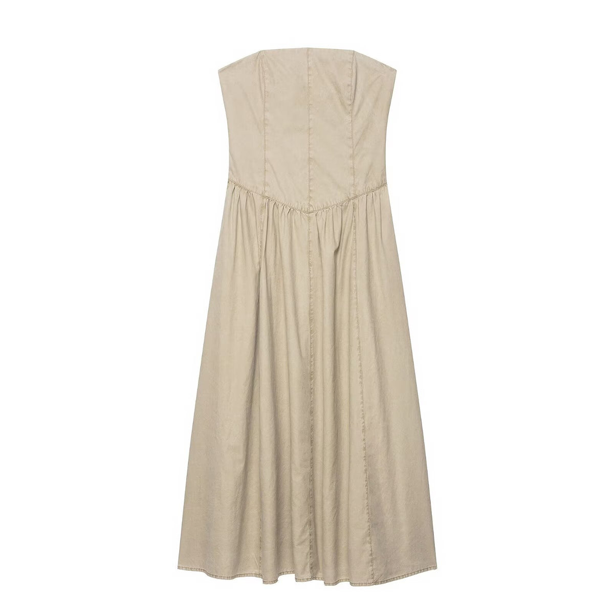 Fall Women Clothing Simple Slim Tube Top Dress