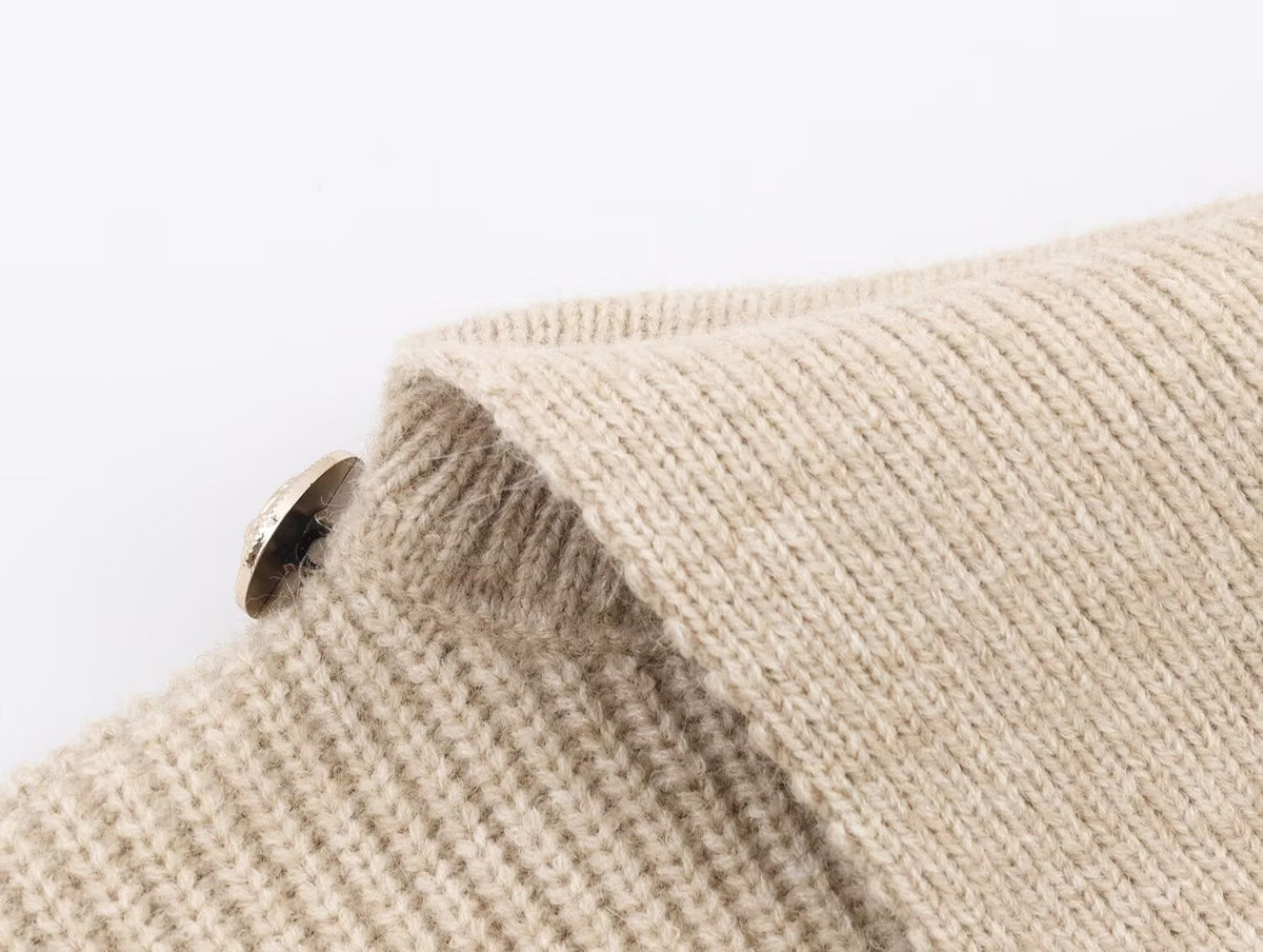 Irregular Asymmetric Turtleneck Long Sleeved Sweater Women Winter Furry Stitching Loose Sweater Top