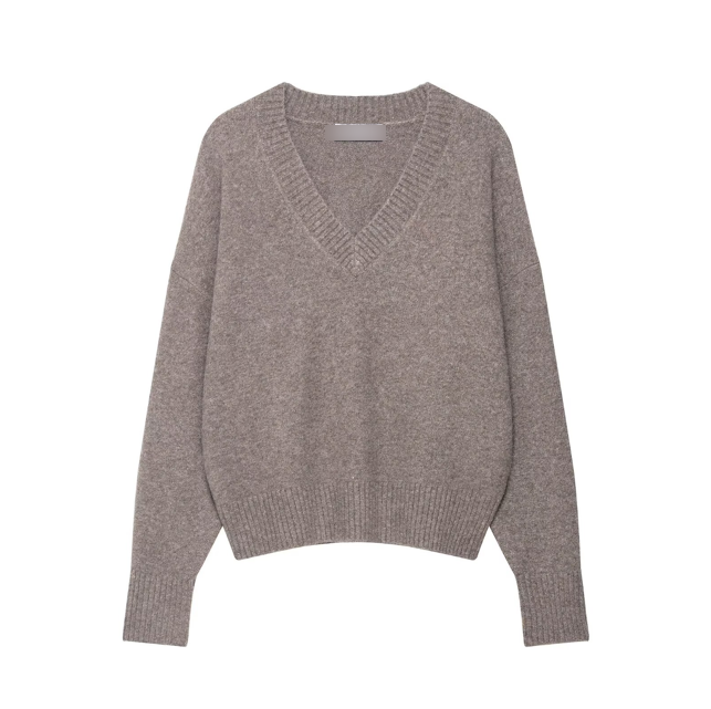 Casual Soft V neck Sweater