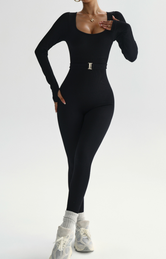 Arrival Seamless One Piece Belt Belt Sports Yoga Bodysuit Slim Fit Yoga Jumpsuit Advanced