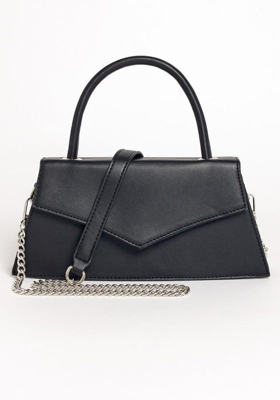 PU Leather Pure Color Messenger Bag