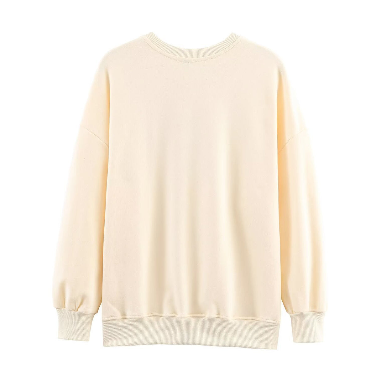 Autumn Women Casual Loose All Match round Neck Printed Sweater