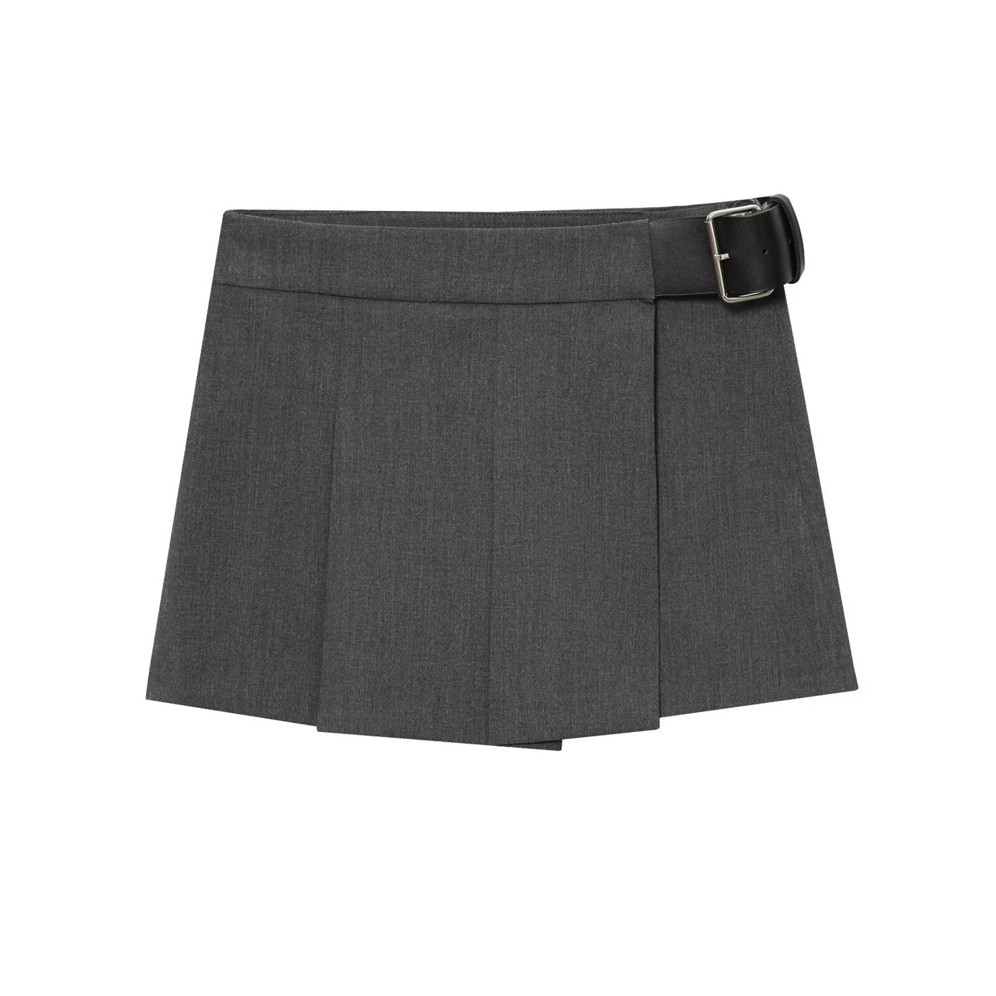 Women Clothing Top Product Wide Pleated Belt Culottes