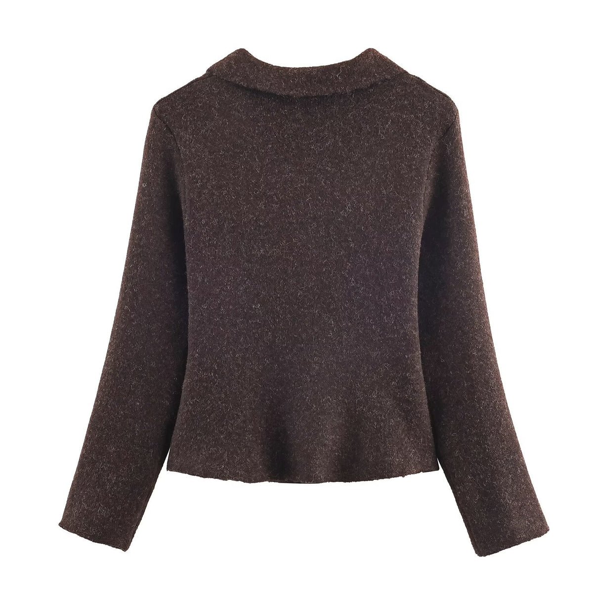 Women Clothing Jewelry Button Knitted Blazer