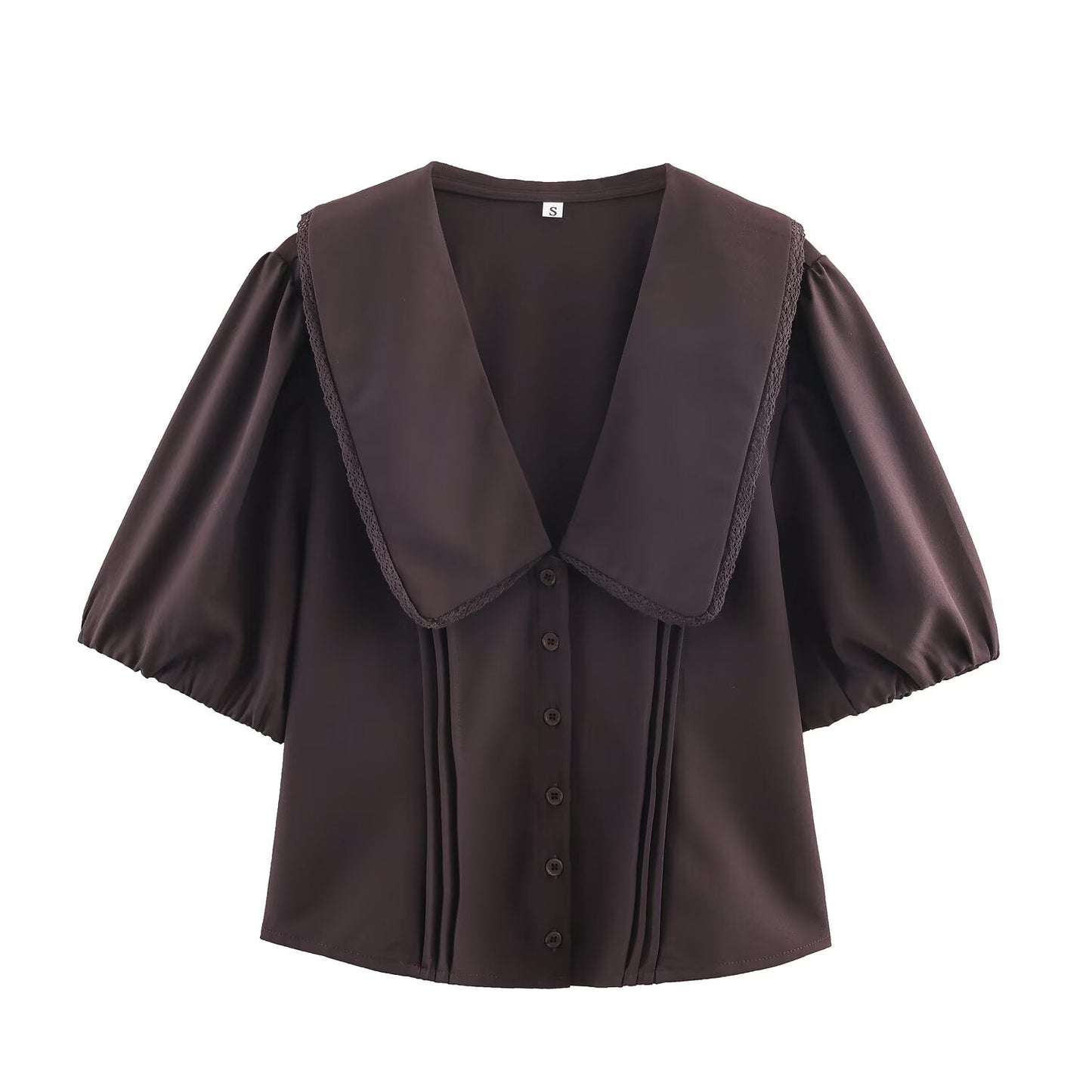 Women Clothing Summer All Matching Short Sleeve Small round Neck Shirt