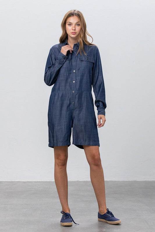 TENCEL SHORT JUMPSUIT