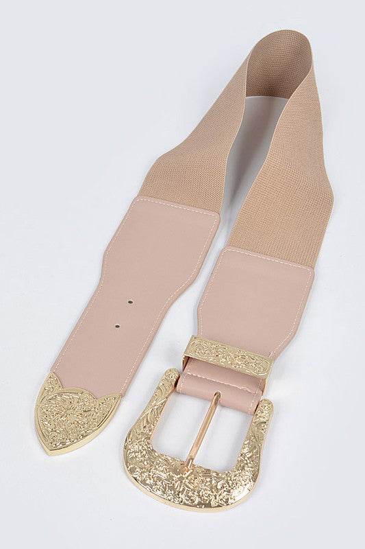 Motif Buckle Iconic Stretch Belt
