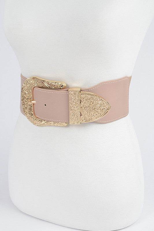 Motif Buckle Iconic Stretch Belt