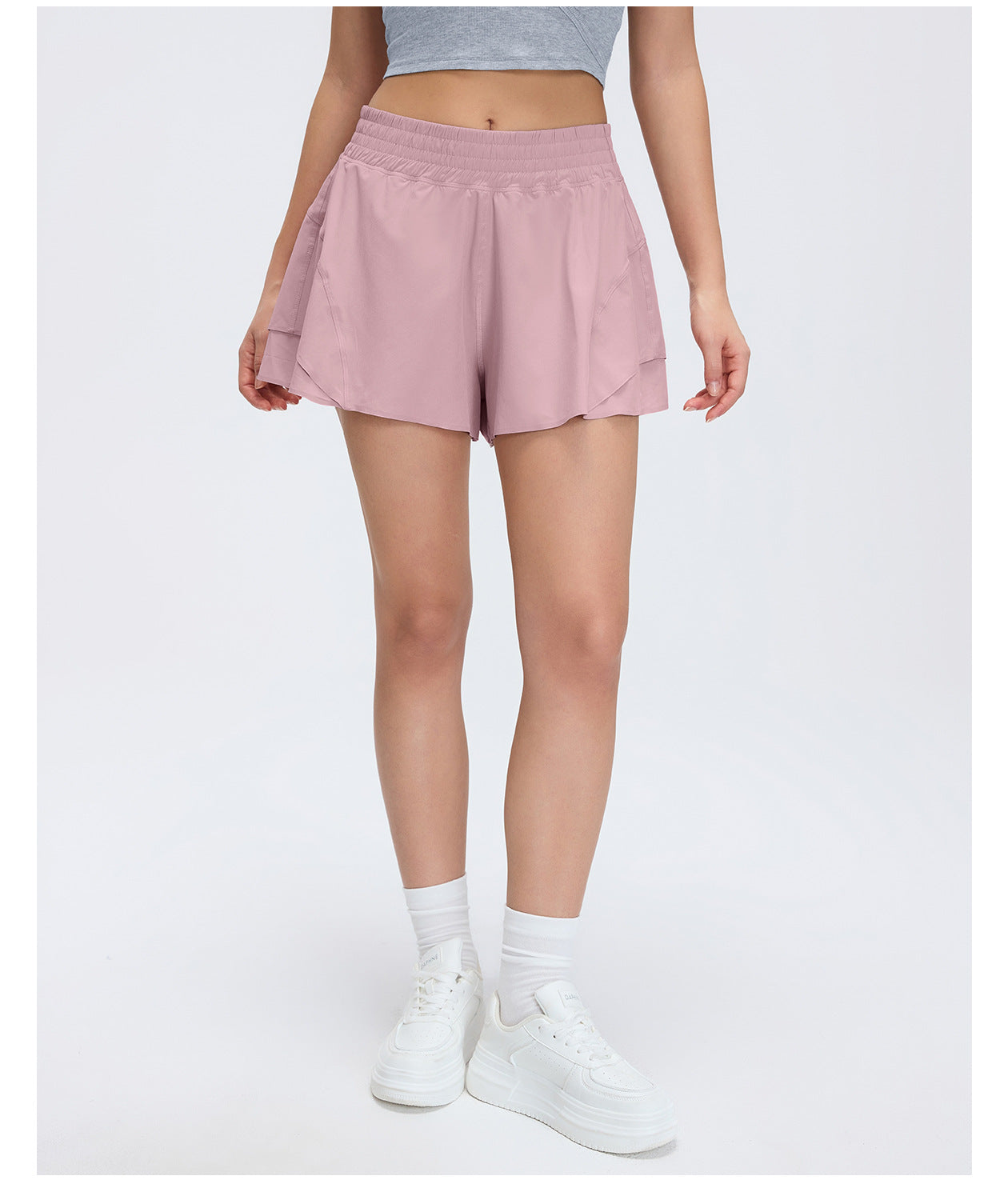 Summer Quick Drying High Waist Track Shorts Women Lining Anti Exposure Lightweight Breathable Yoga Fitness Shorts