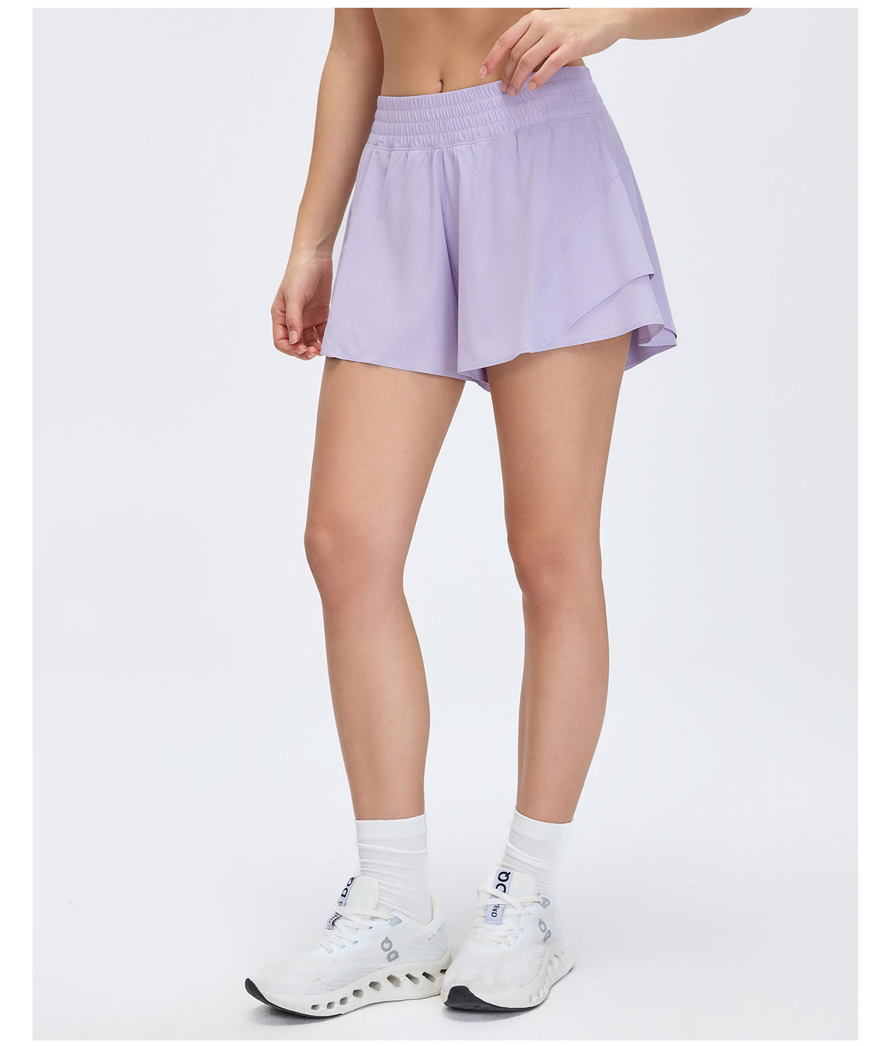 Summer Quick Drying High Waist Track Shorts Women Lining Anti Exposure Lightweight Breathable Yoga Fitness Shorts