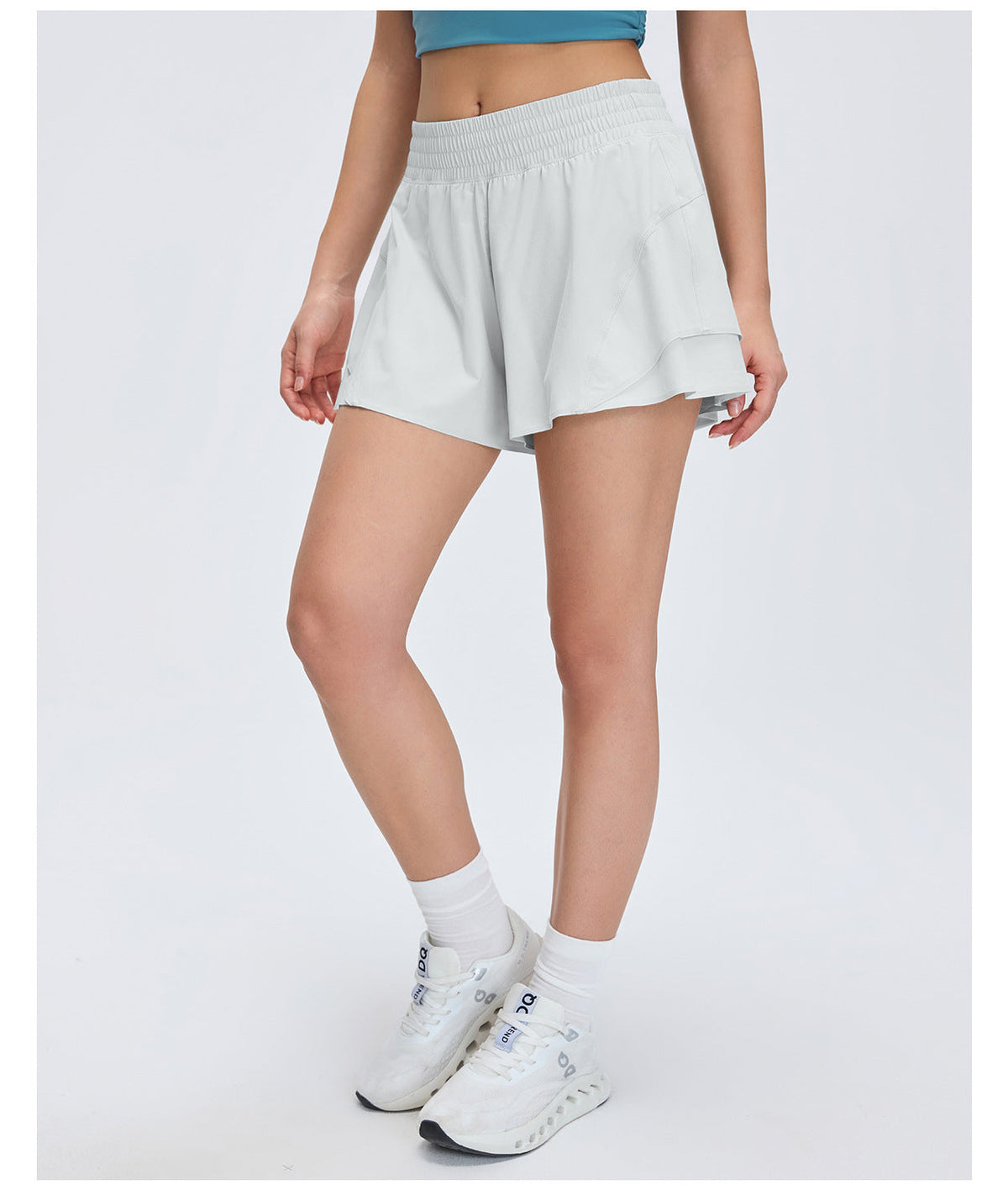 Summer Quick Drying High Waist Track Shorts Women Lining Anti Exposure Lightweight Breathable Yoga Fitness Shorts