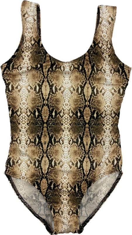 KIDS SNAKESKIN ONE PIECE BATHING SUIT