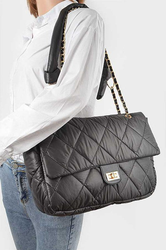 Rhinestone Iconic Top Handle Crossbody Bag