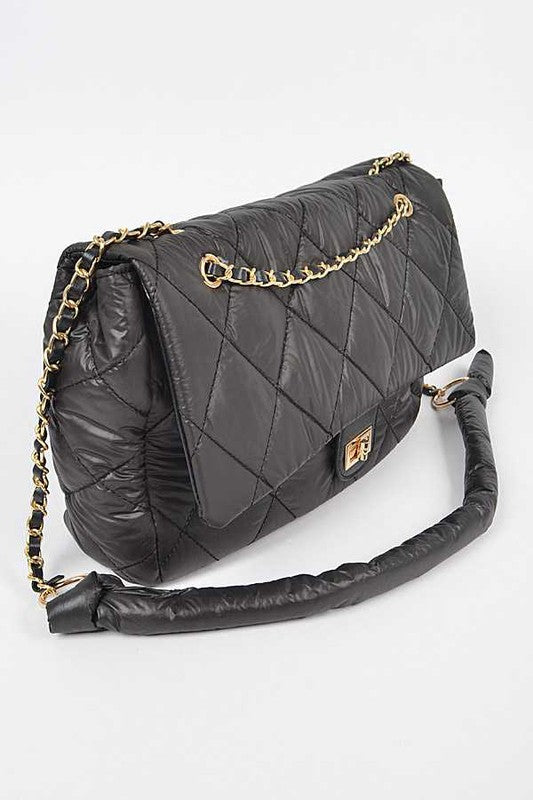 Rhinestone Iconic Top Handle Crossbody Bag