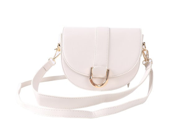 PU LEATHER MODERN SADDLE BAG