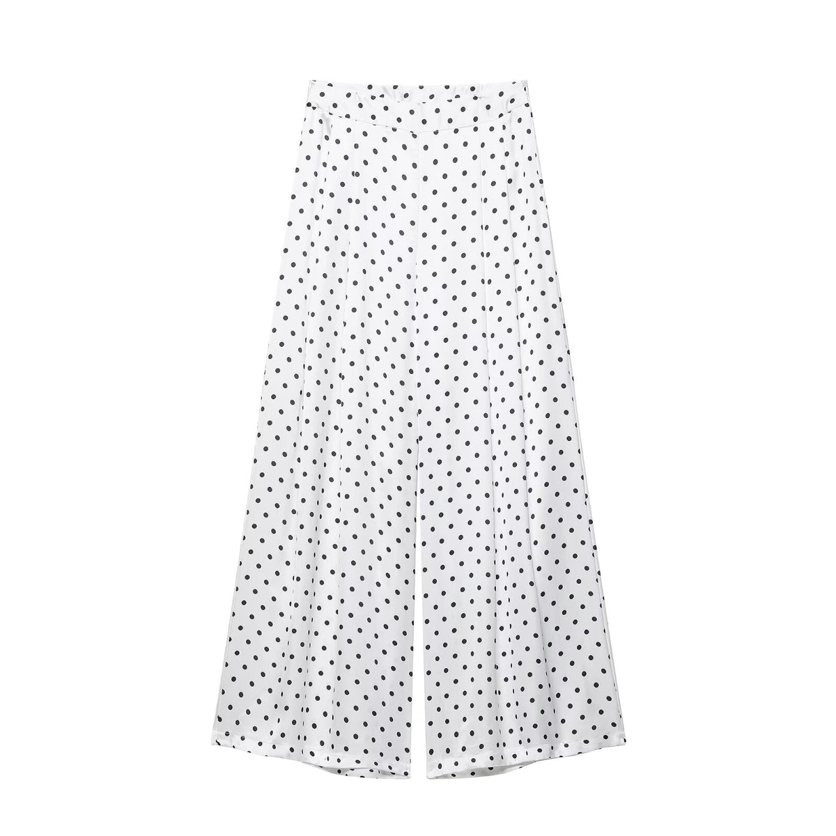 Women Clothing Summer Elegant Polka Dot Printed Top Polka Dot Printed Trousers